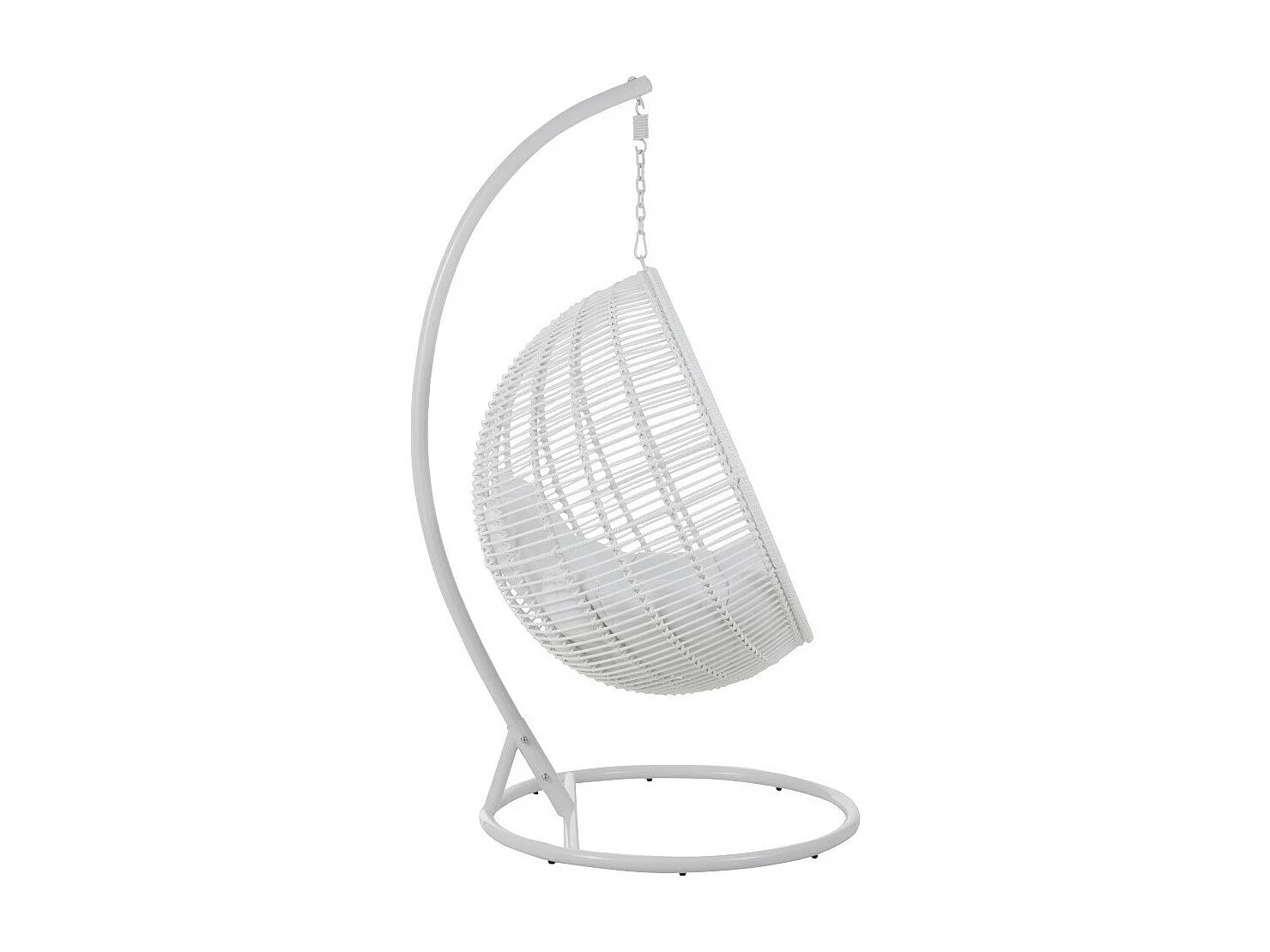 Fauteuil Suspendu Rond "Aciera" 193cm Blanc