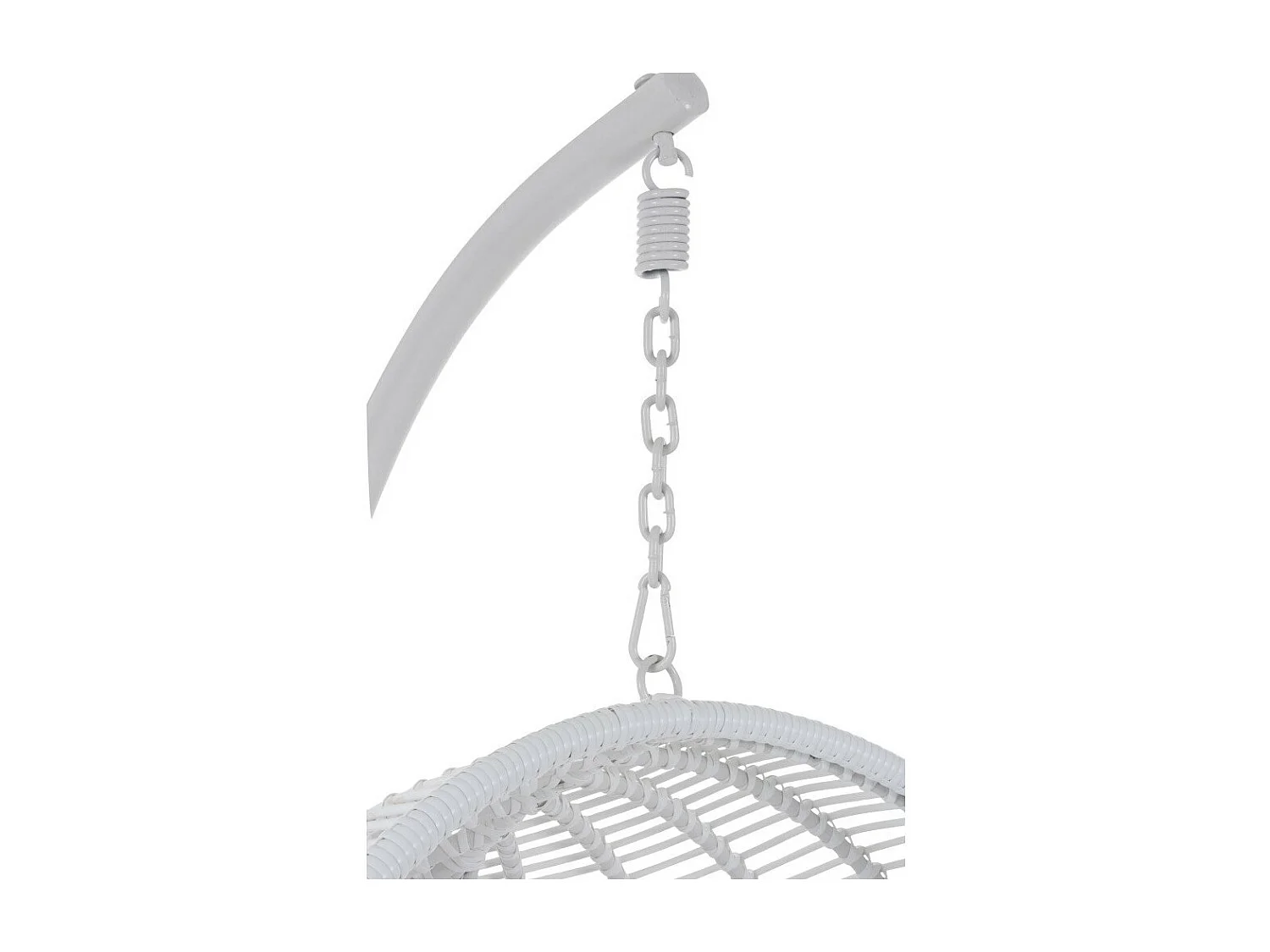 Fauteuil Suspendu Rond "Aciera" 193cm Blanc