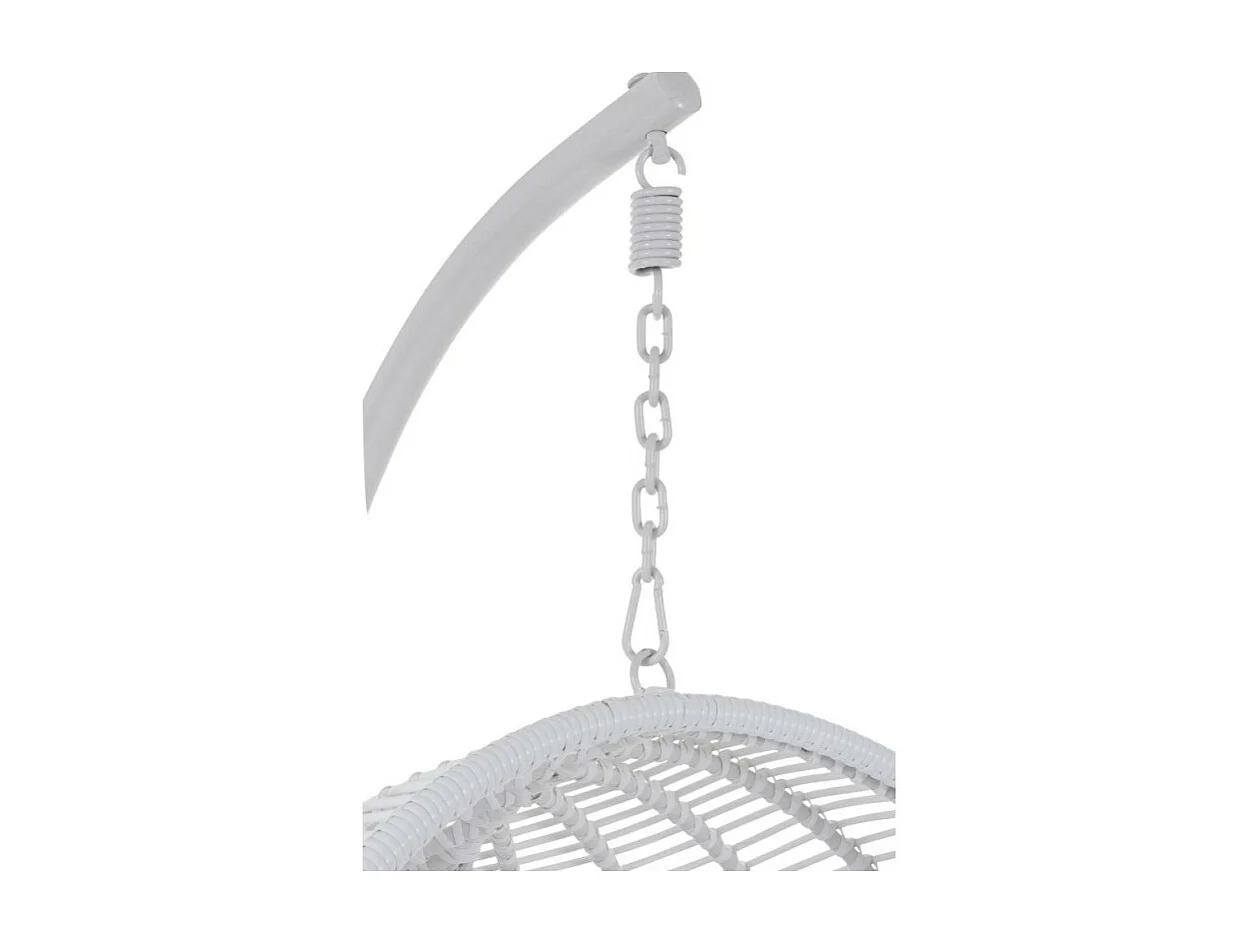 Fauteuil Suspendu Rond "Aciera" 193cm Blanc