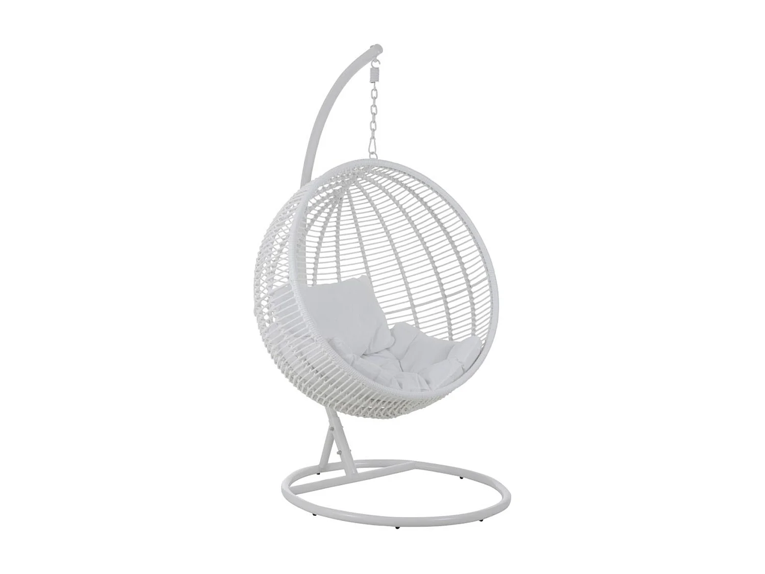 Fauteuil Suspendu Rond "Aciera" 193cm Blanc