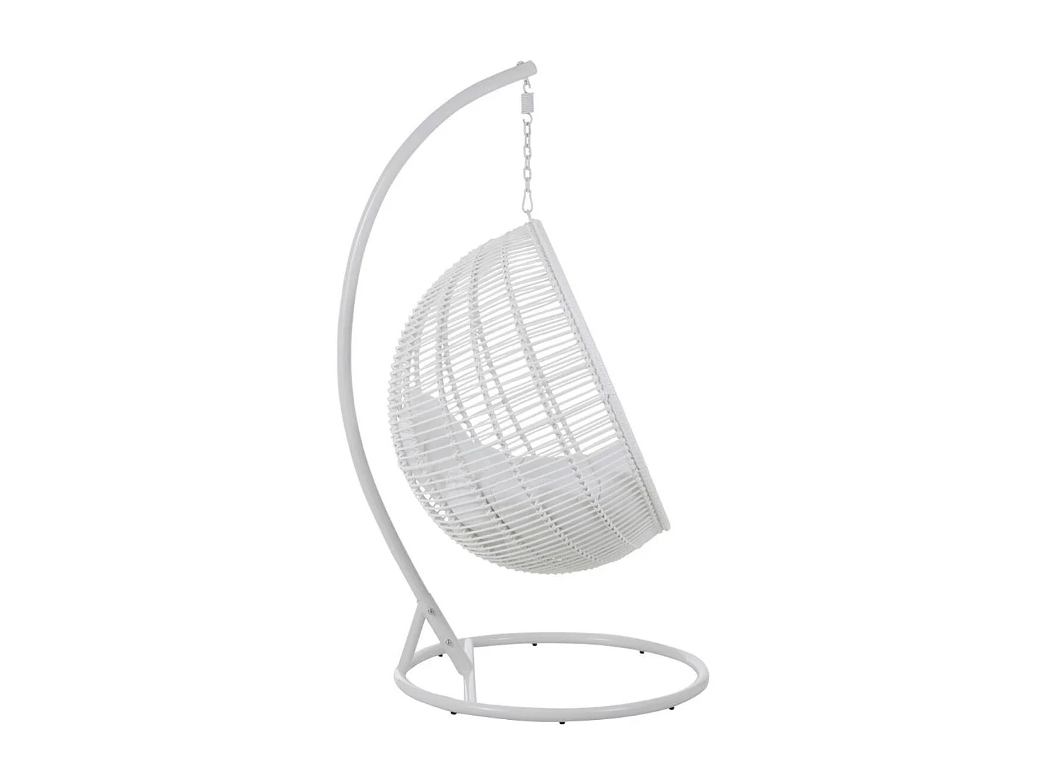 Fauteuil Suspendu Rond "Aciera" 193cm Blanc