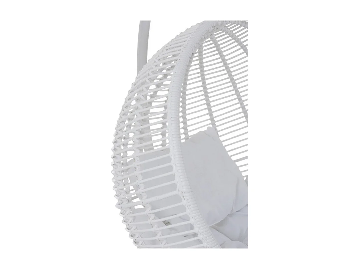 Fauteuil Suspendu Rond "Aciera" 193cm Blanc