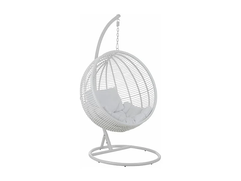 Fauteuil Suspendu Rond "Aciera" 193cm Blanc