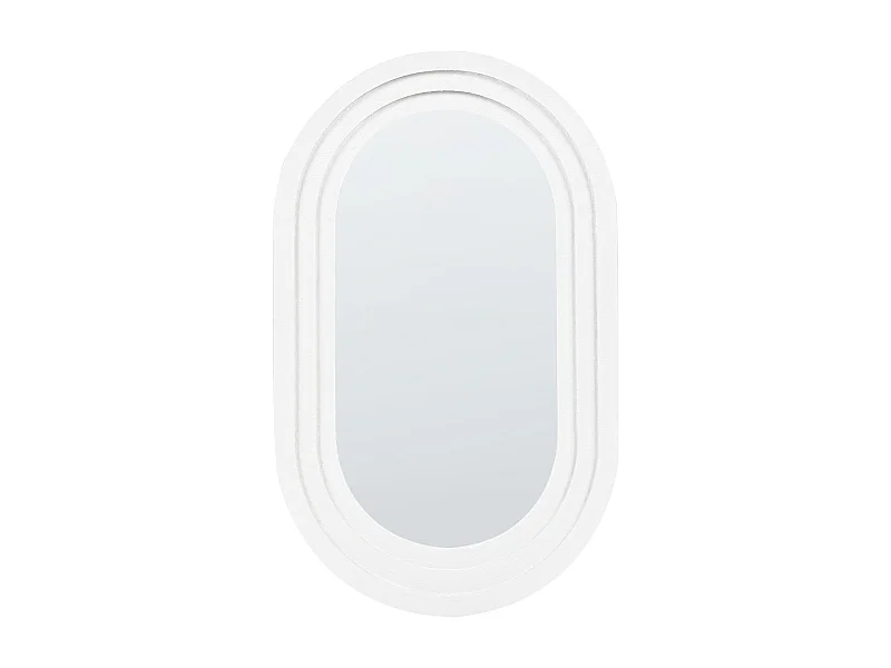 Lustro ścienne MASSILLY 43 cm 69 cm Biały