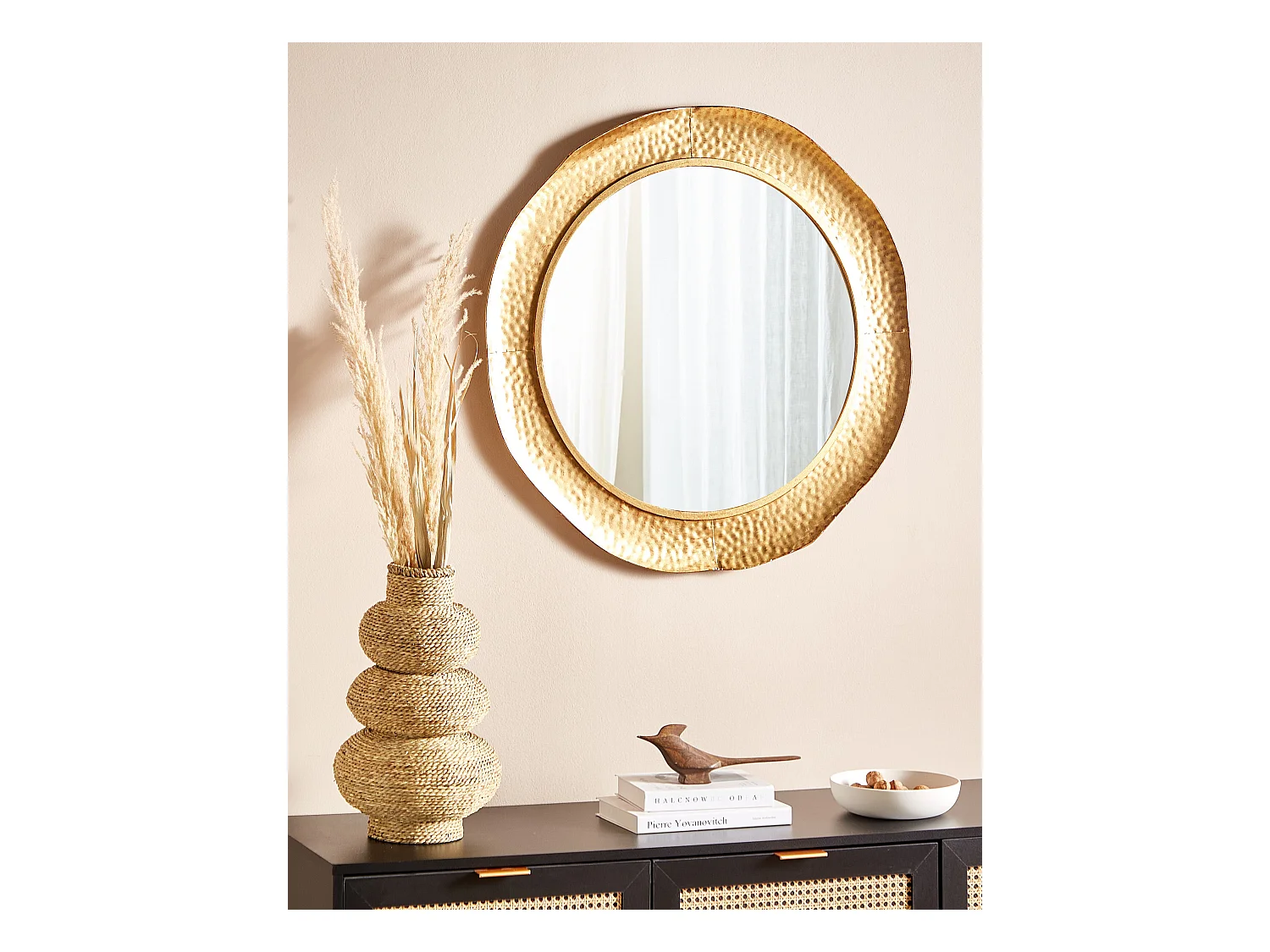 Wandspiegel MERCY 78 cm 78 cm Metaal Goud