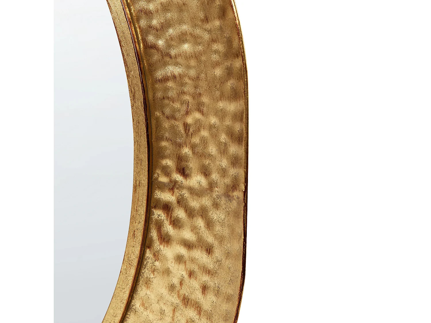 Lustro ścienne MERCY 78 cm 78 cm Metal Złoty