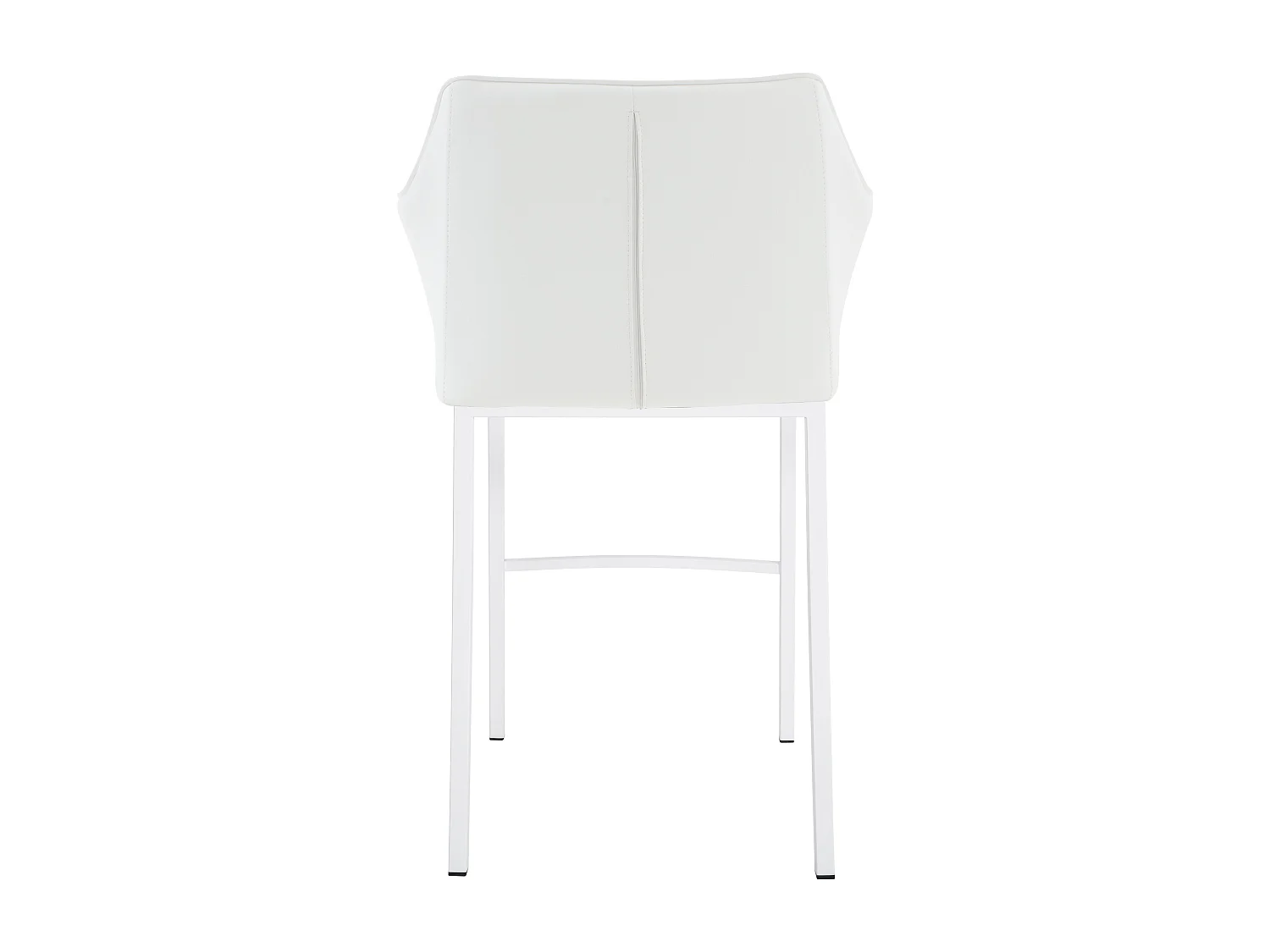 Tabouret de bar - Similicuir & Blanc - Blanc - Damaso