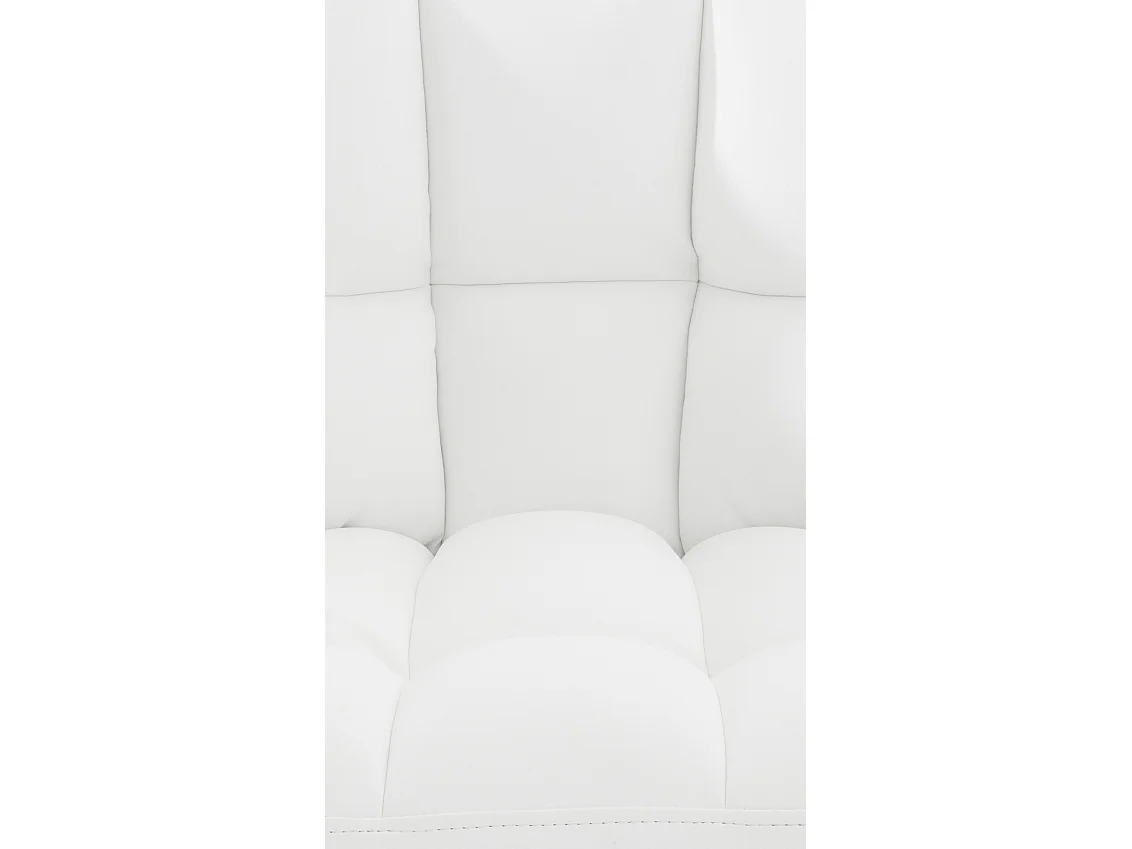 Tabouret de bar - Similicuir & Blanc - Blanc - Damaso