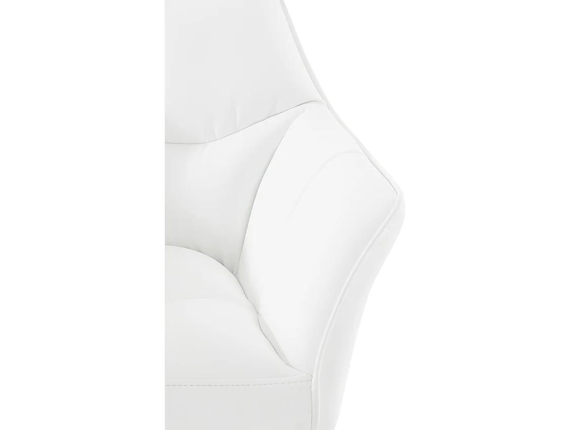 Tabouret de bar - Similicuir & Blanc - Blanc - Damaso