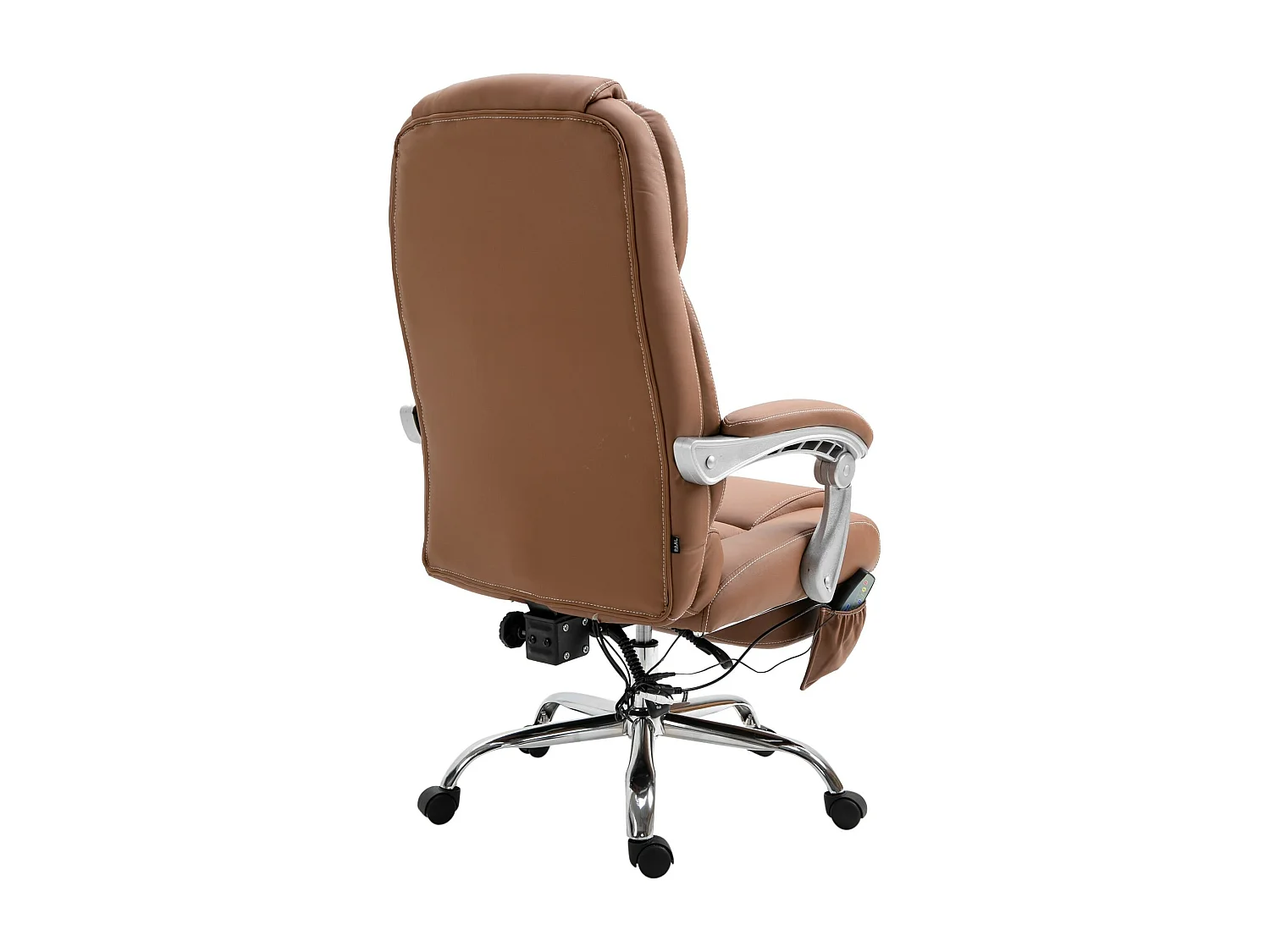 Chaise de bureau - Similicuir & Noir - Marron clair - Pacific