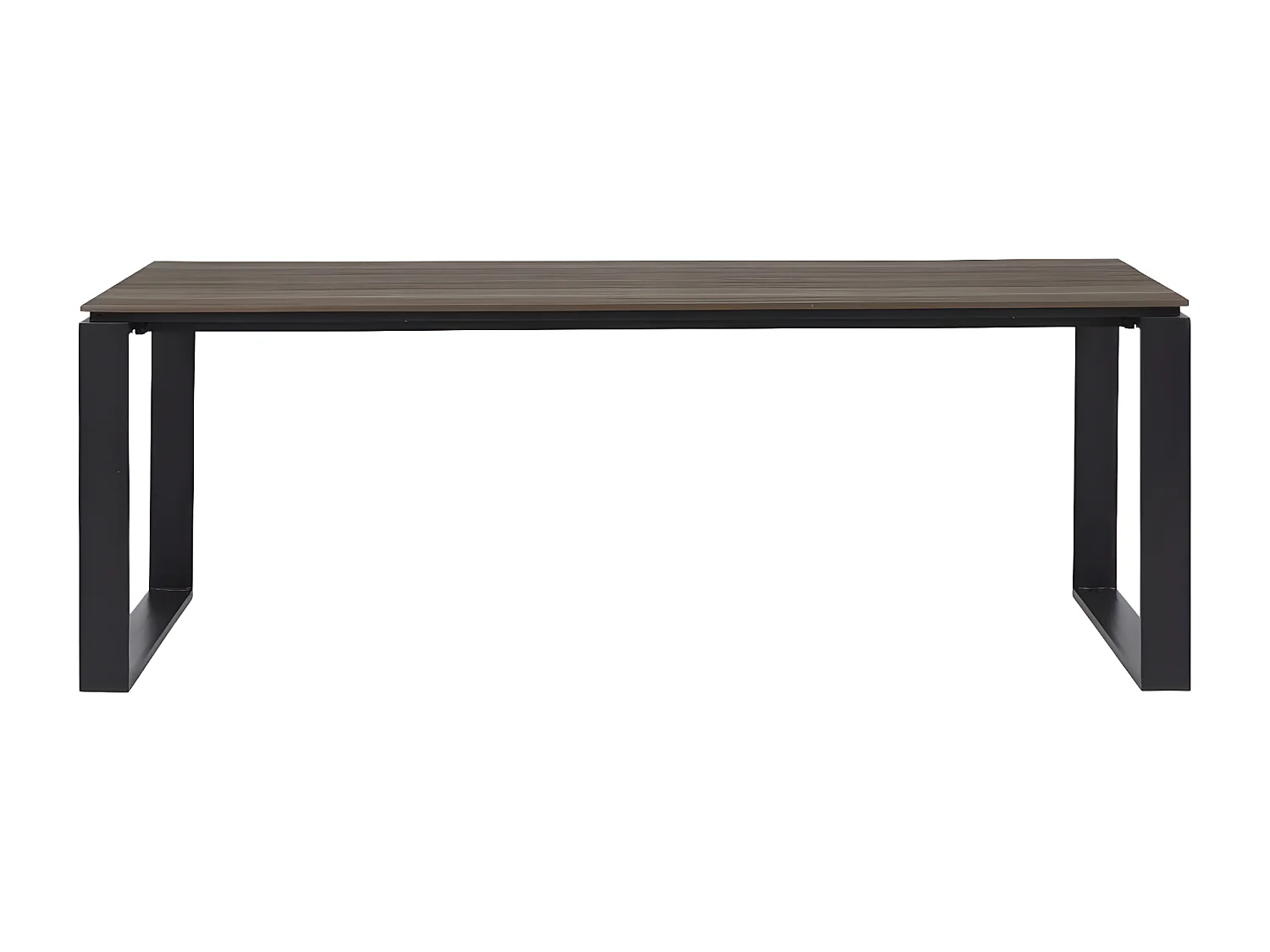 Martinus table de jardin 100x210cm noir,marron.