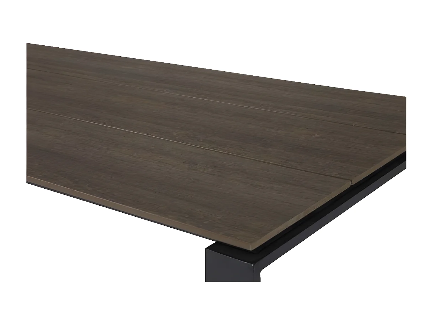 Martinus table de jardin 100x210cm noir,marron.