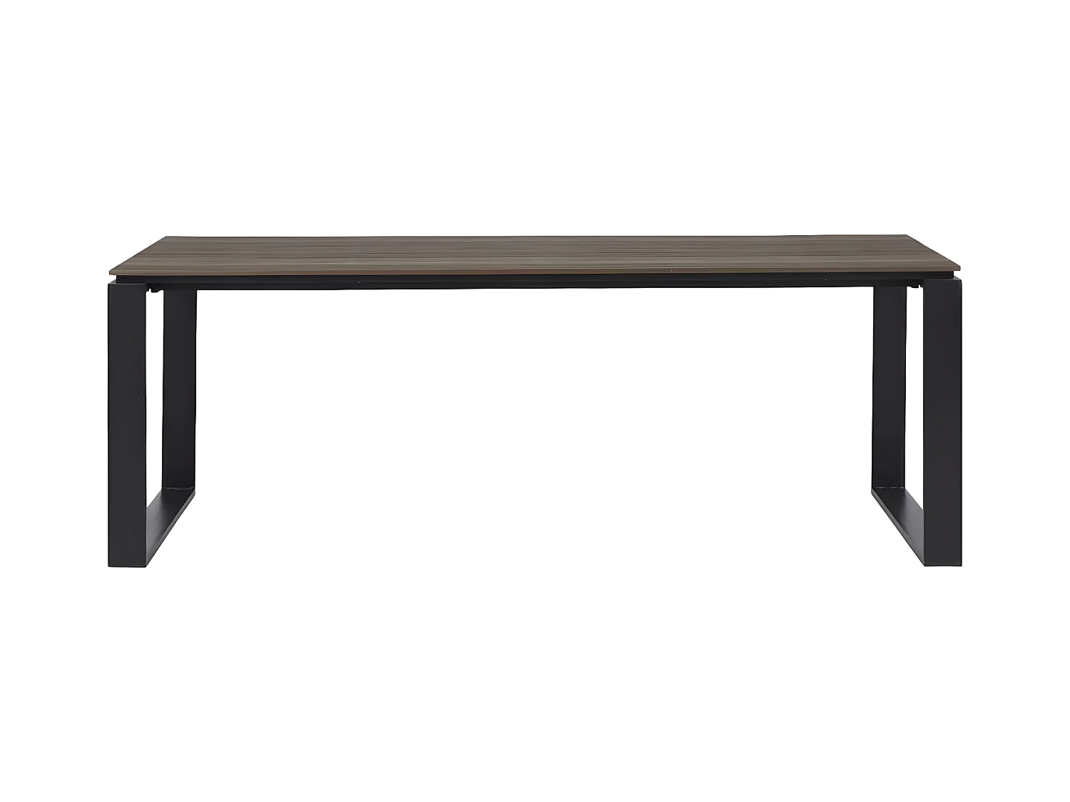 Martinus table de jardin 100x210cm noir,marron.