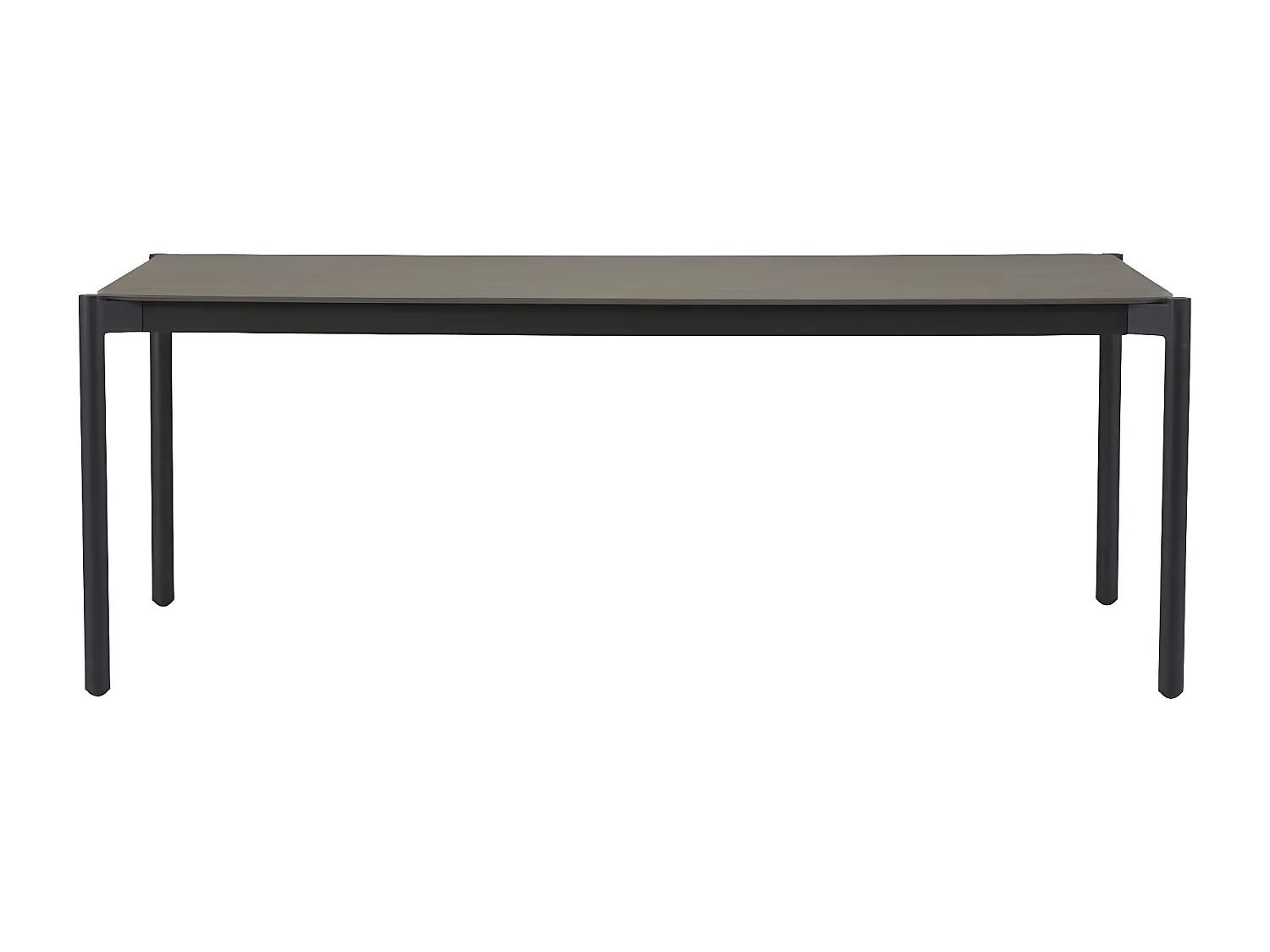 Bo table de jardin 104x204cm noir,gris,pierre décor.