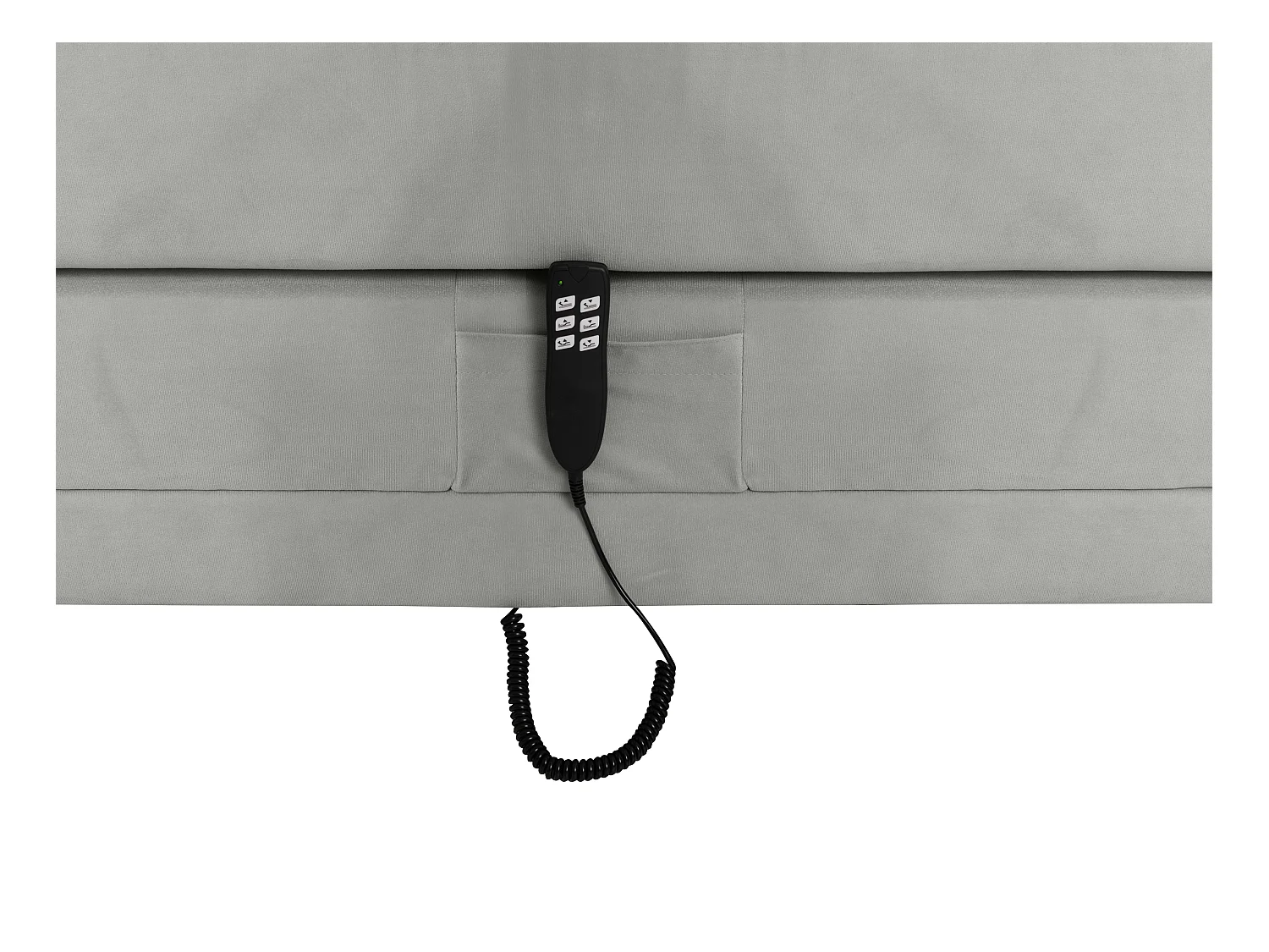 Set completo boxspring testata+Rete relax elet.+Mater.+topper 2x90x200cm Velluto Grigio - LUMONI di YSMÉE