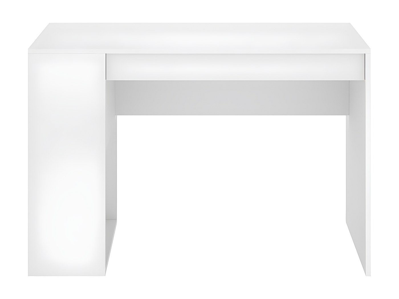 Bureau D'ordinateur LIFEZEAL Avec Tiroir Et Compartiment CPU – Table En Bois Blanc 102x50x70 Cm – Design Moderne Et Rangé