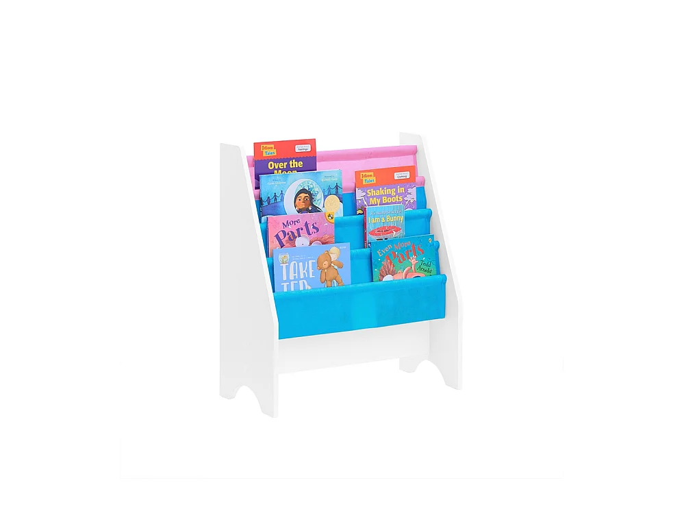 SoBuy Bibliothèque Étagère à Livres pour Enfants Porte-revues 4 Compartiments, 62x30x71cm, FRG225-F