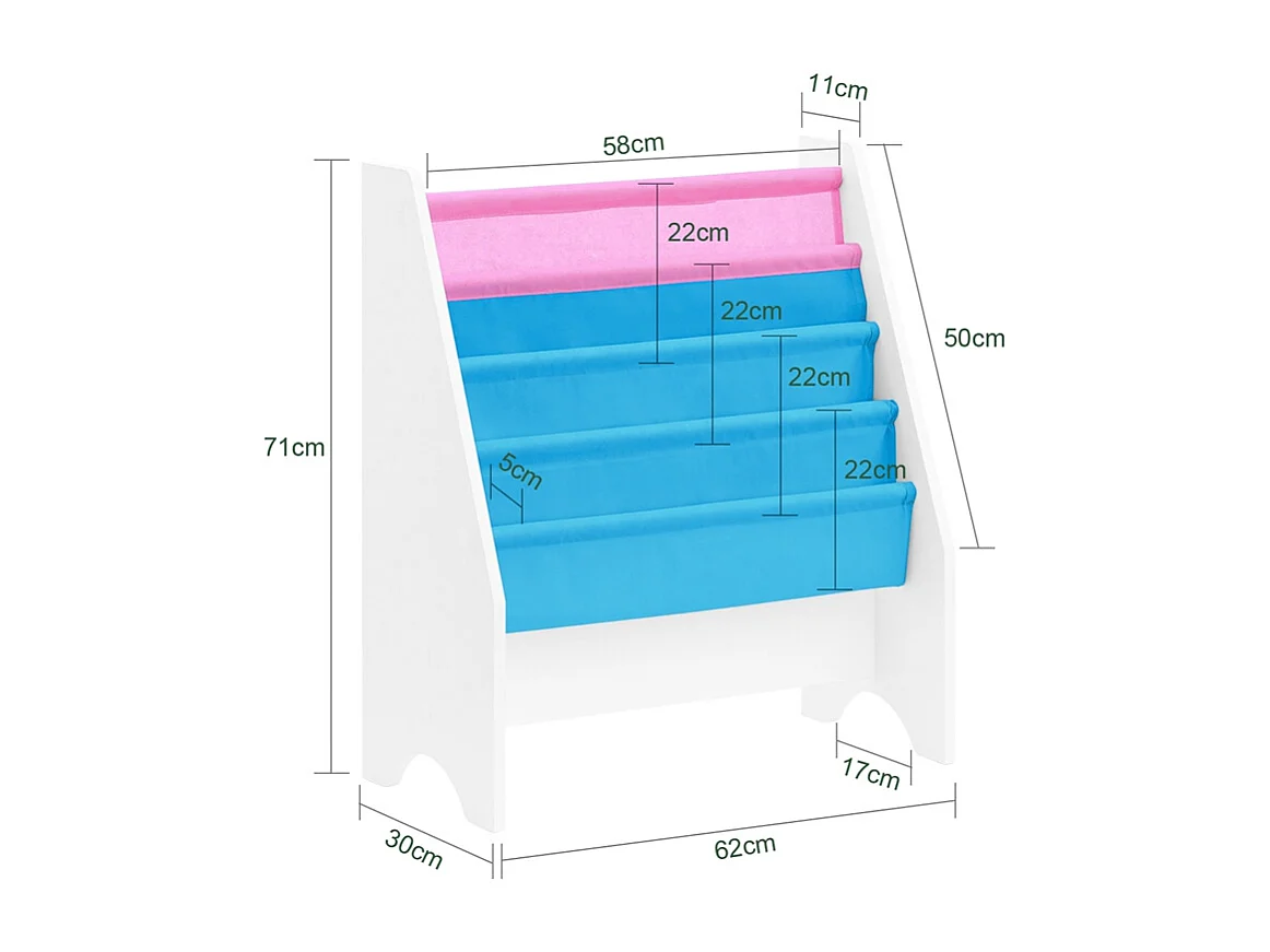 SoBuy armário de criança, armário de livros infantis, armário infantil FRG225-F