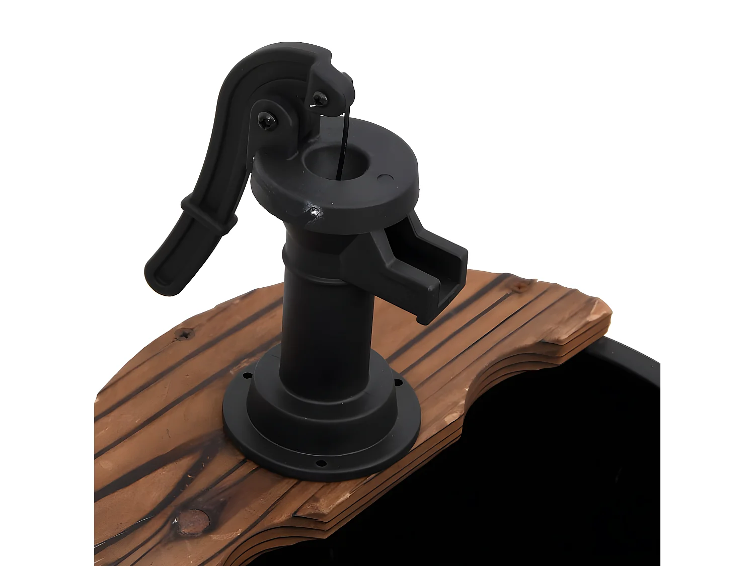 Fontaine à eau avec pompe 60x60x94 Bois de sapin massif