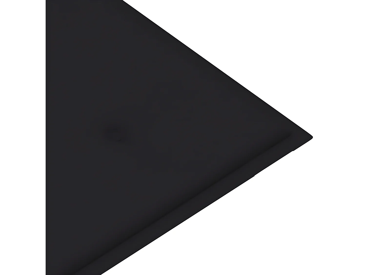 Banc Batavia avec coussin noir 120cm Bois de teck massif