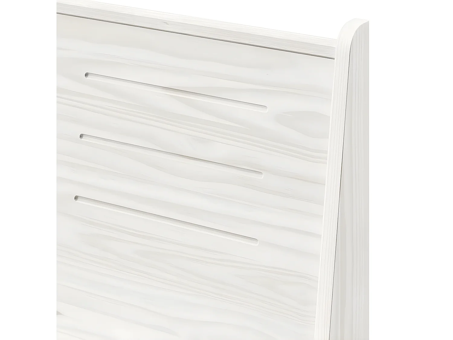 Banc d'angle de jardin 151cm Bois de pin solide Blanc