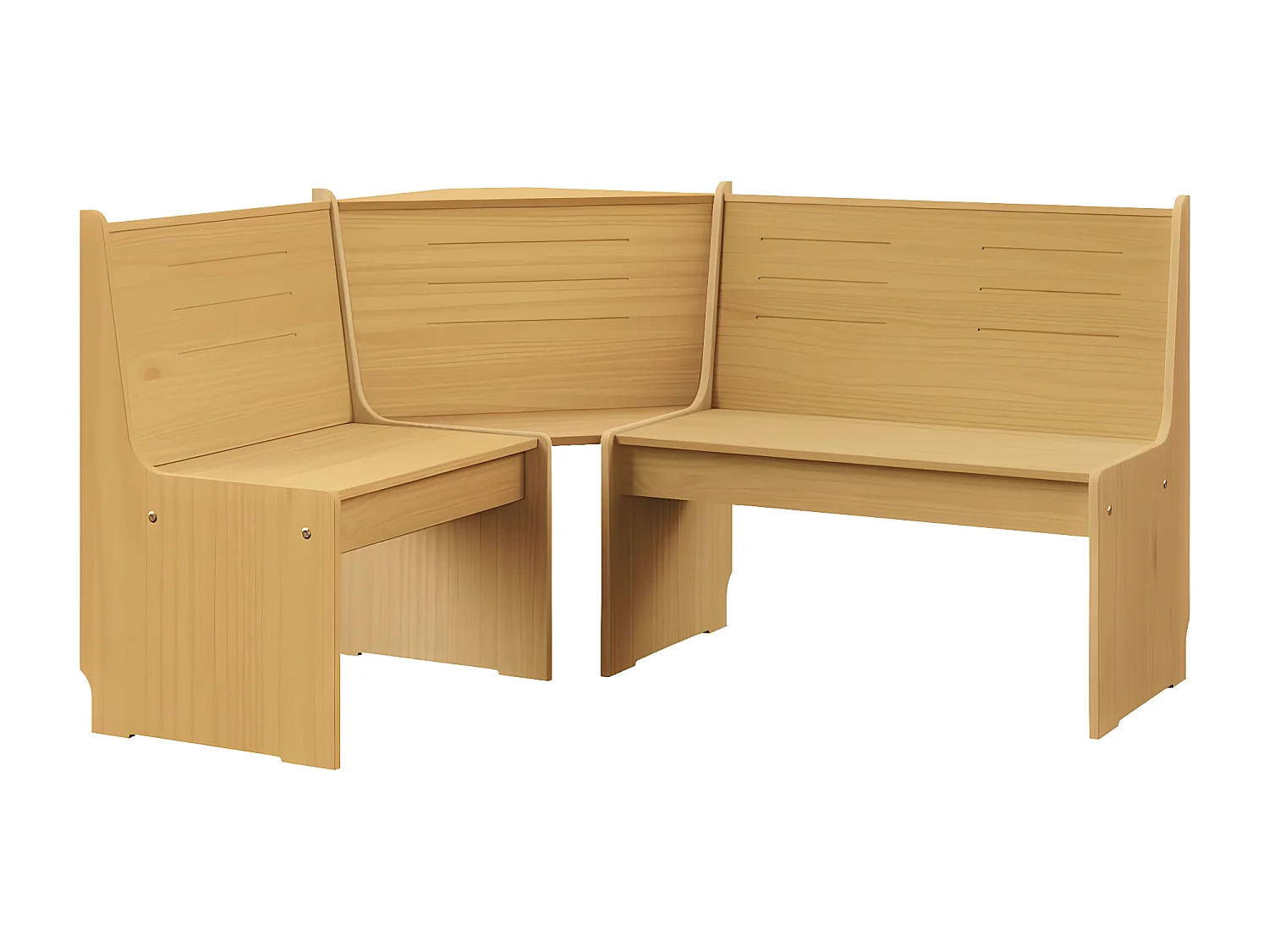 Banc d'angle de jardin 151cm Bois de pin solide Marron miel