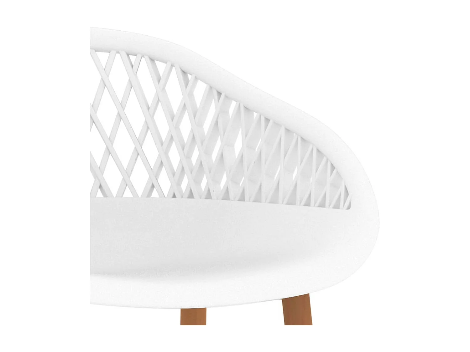 Chaises de bar 4 pcs Blanc 2