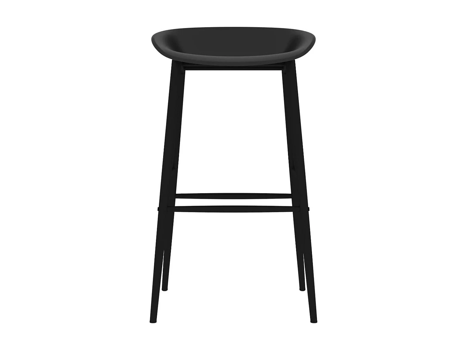Chaises de bar 4 pcs Noir 4
