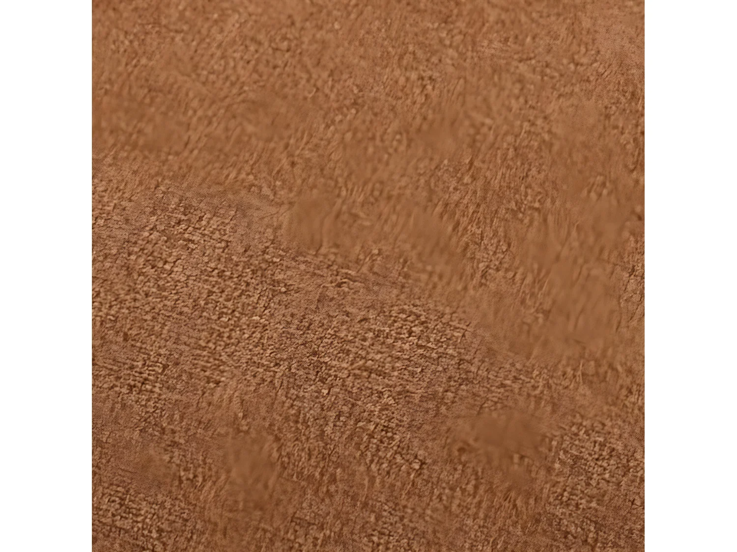 Tabouret bas design velours brun et metal doré Sinza