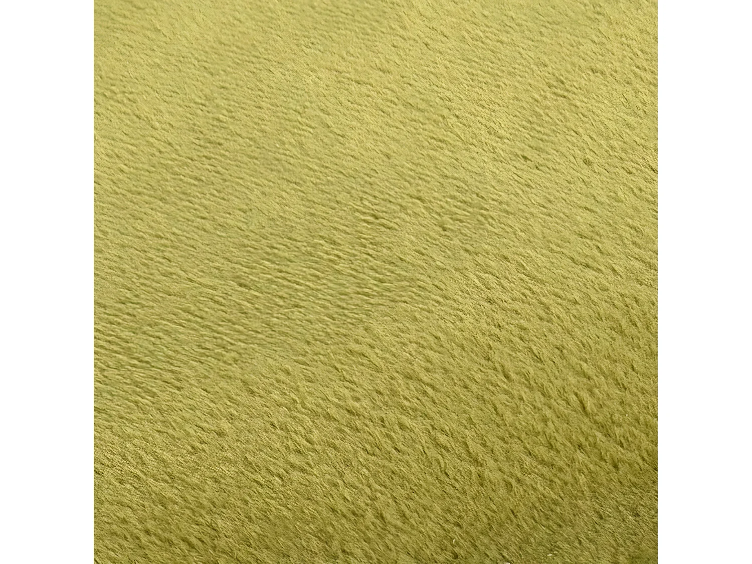 Tabouret bas design velours vert anis et metal doré Sinza