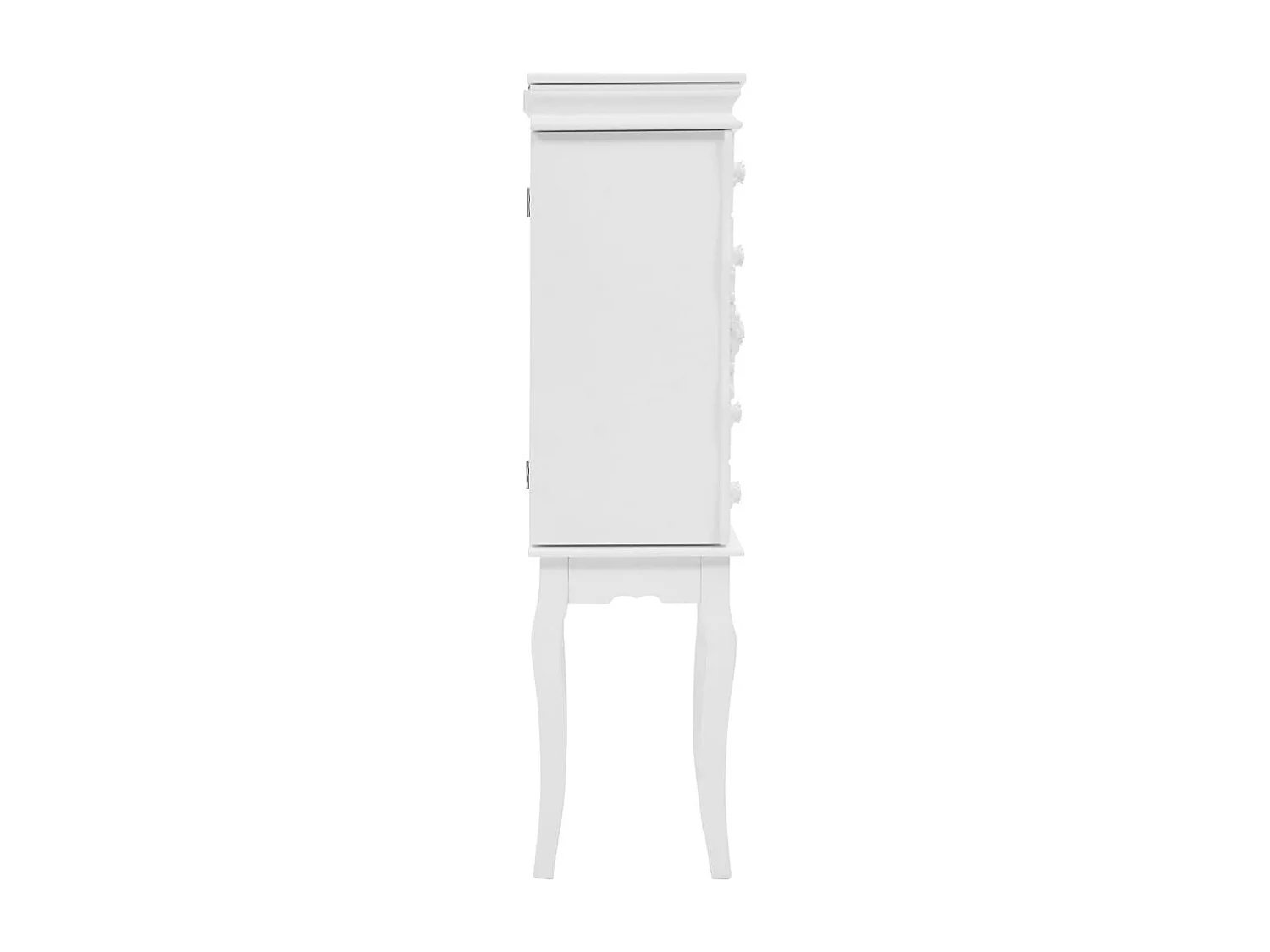 Armoire à bijoux sur pieds Blanc