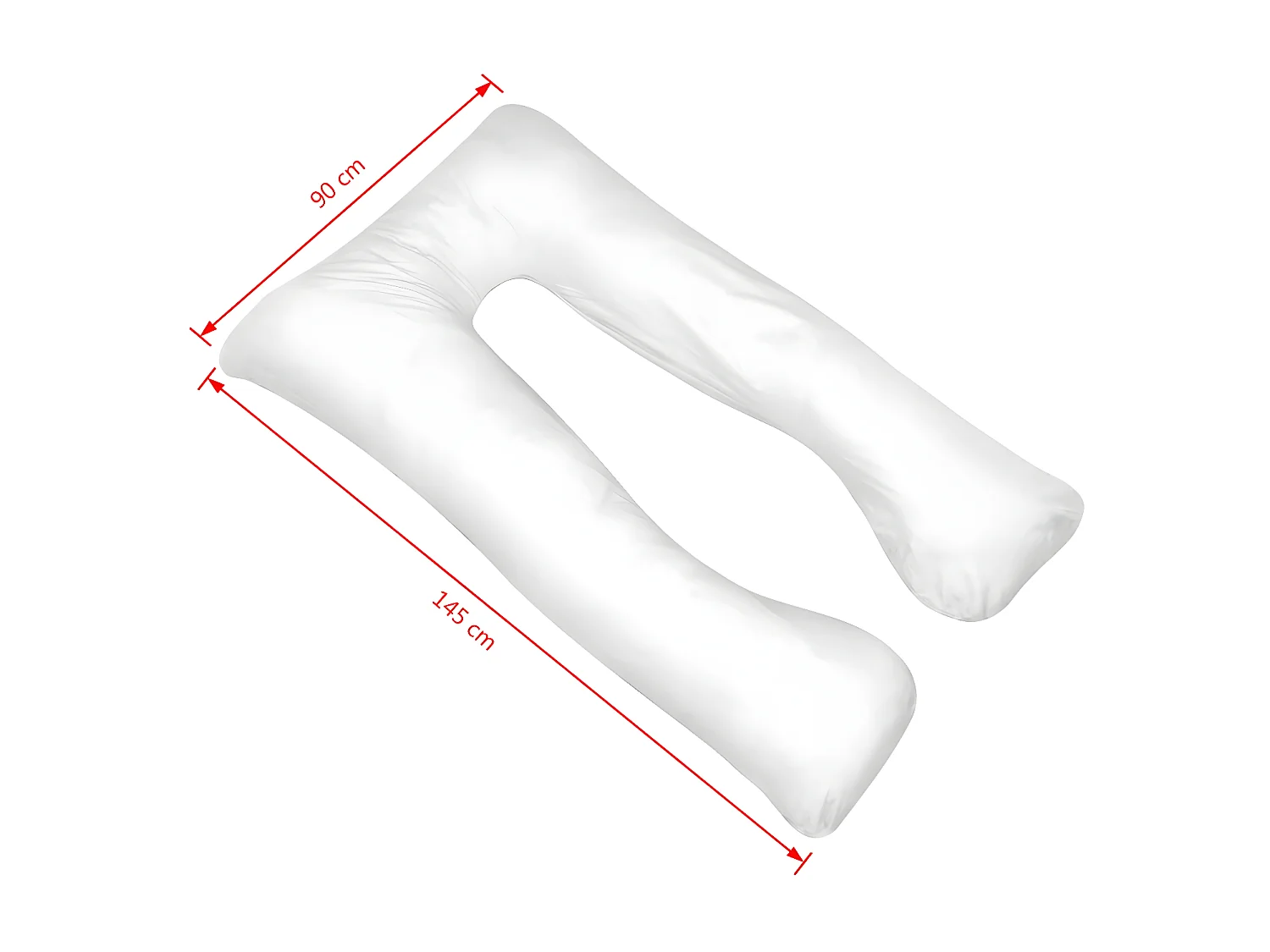 Coussin de grossesse 90x145 Blanc