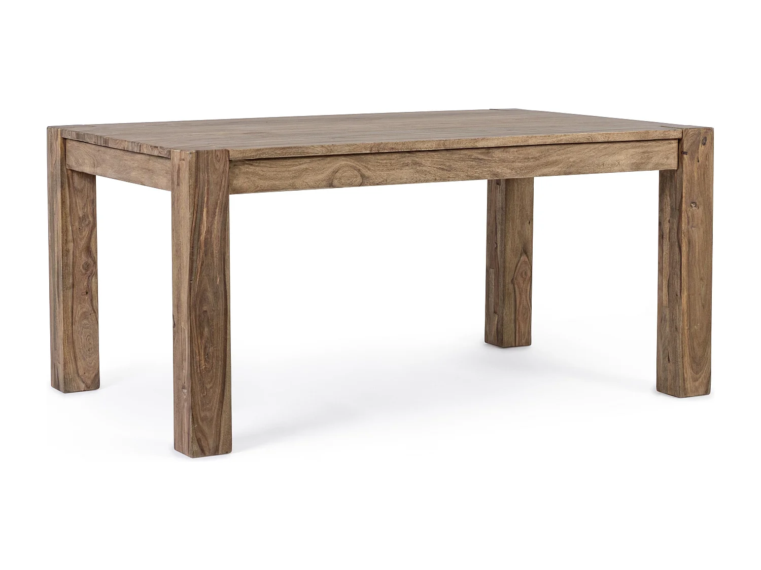 Table rectangulaire extensible bois massif naturel Saly 160-260cm