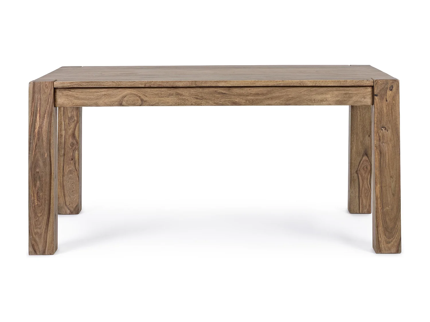 Table rectangulaire extensible bois massif naturel Saly 160-260cm