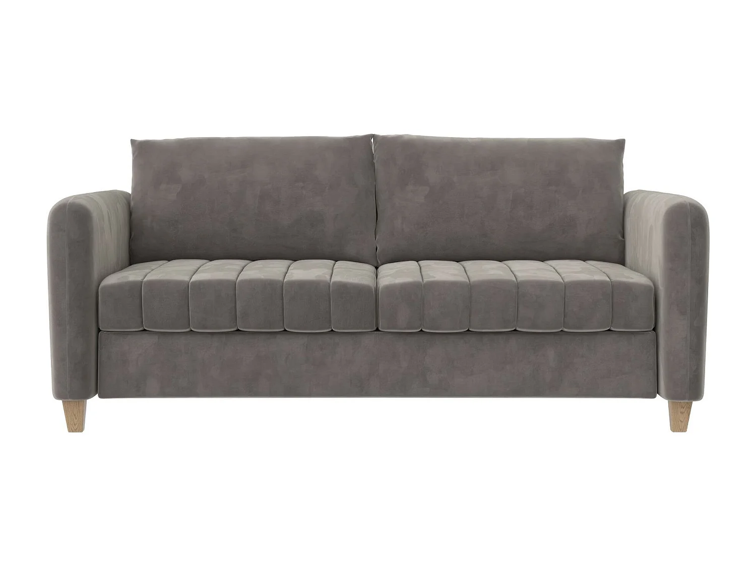 Coco | Canapé 3 places en velours gris clair