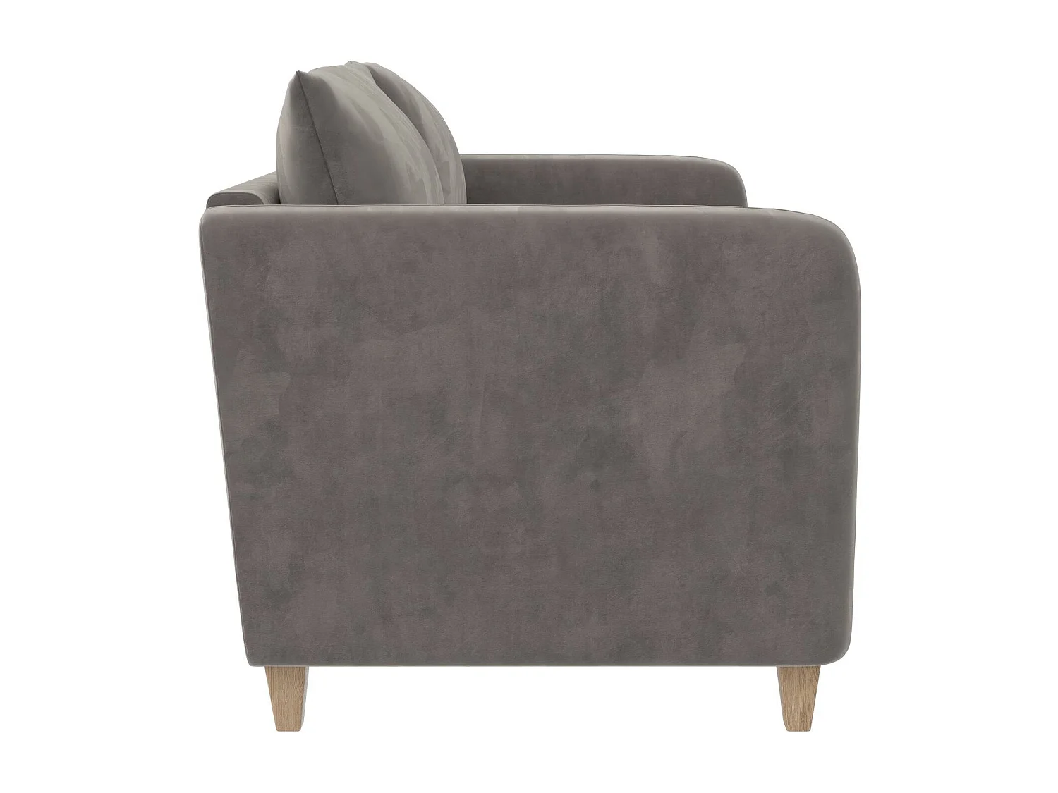 Coco | Canapé 3 places en velours gris clair