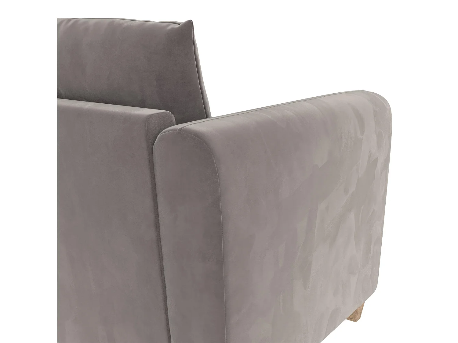 Coco | Canapé 3 places en velours gris clair