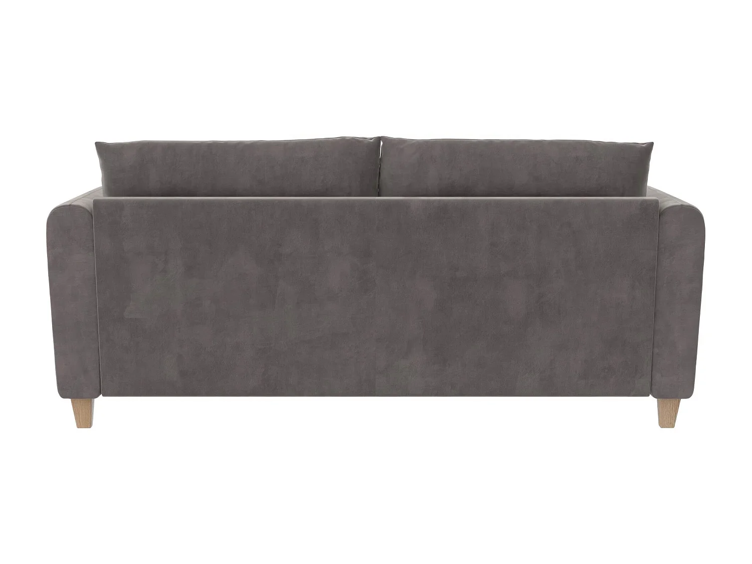 Coco | Canapé 3 places en velours gris clair