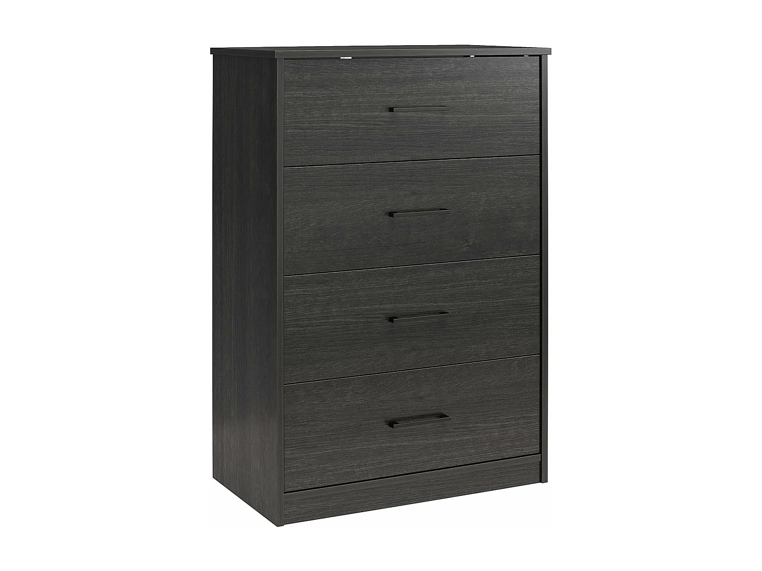 BrEZ | Comò con 4 cassetti in effetto rovere nero