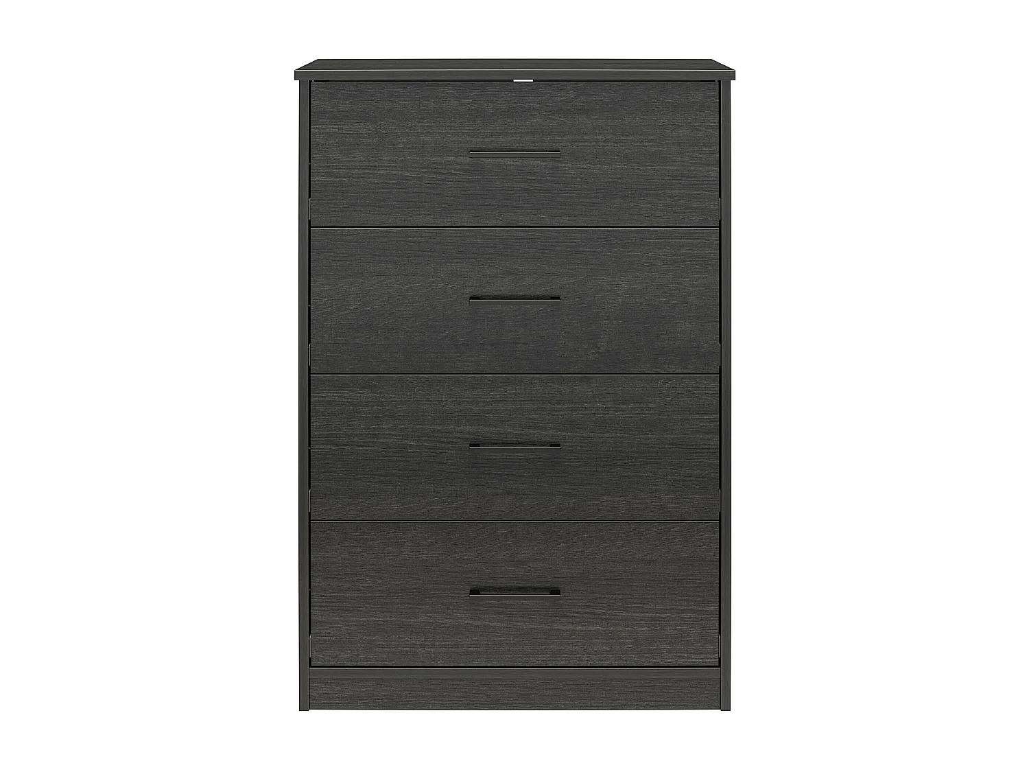 BrEZ | Comò con 4 cassetti in effetto rovere nero