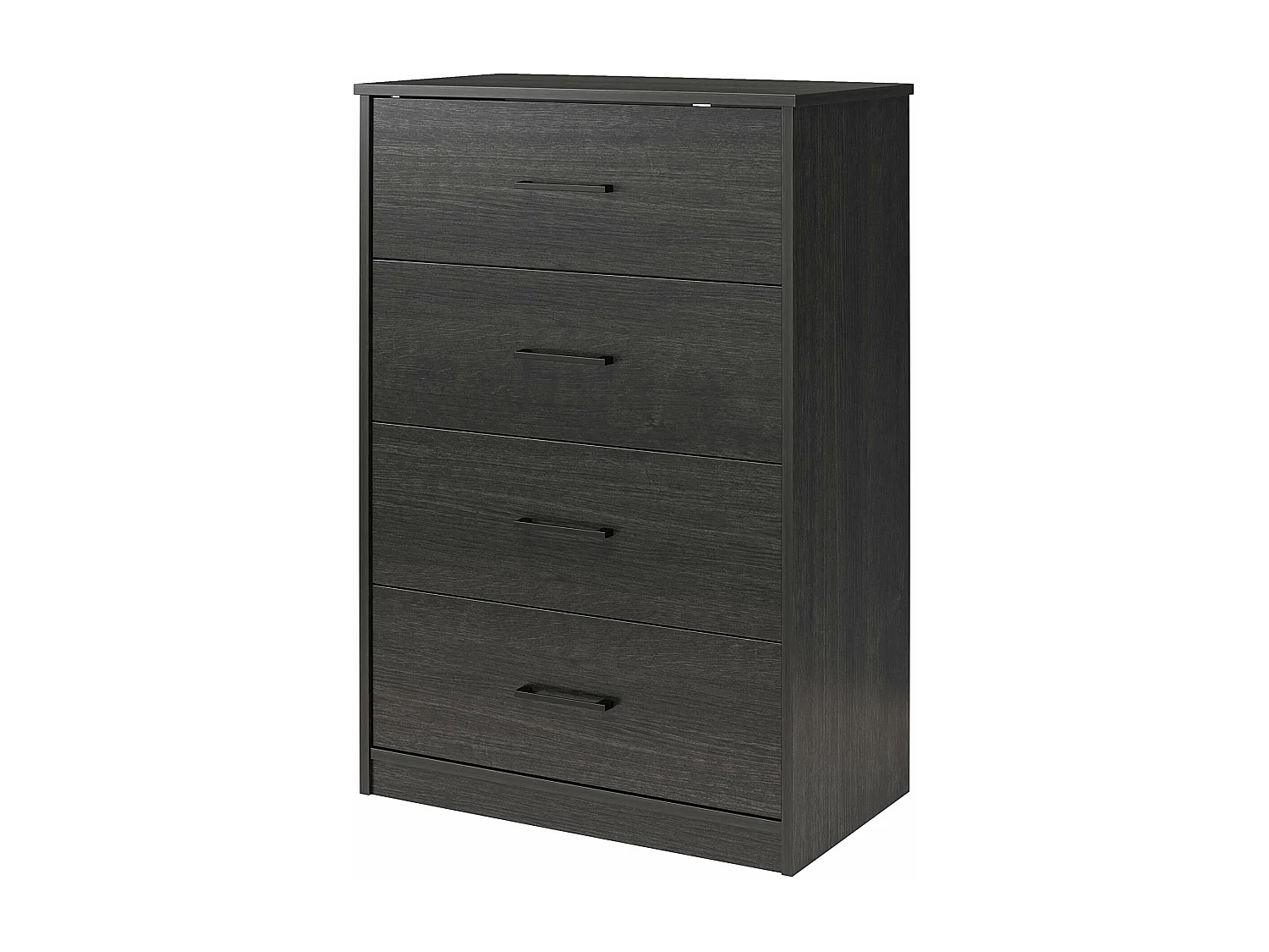 BrEZ | Comò con 4 cassetti in effetto rovere nero