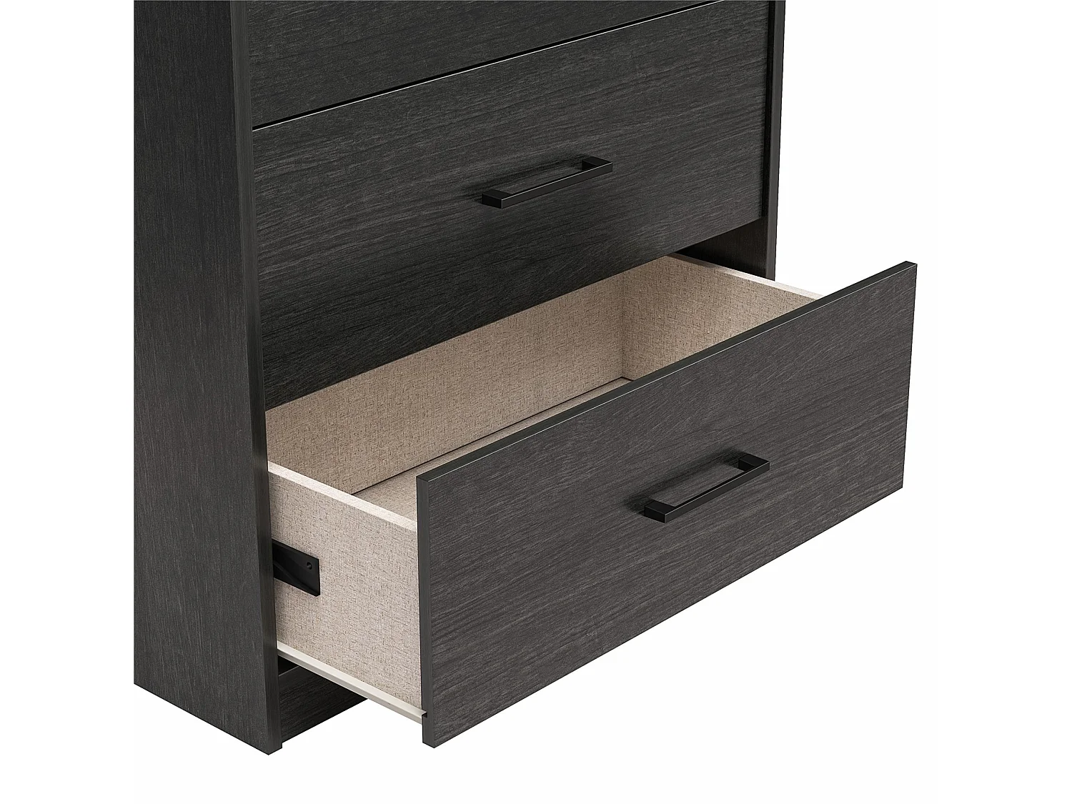 BrEZ | Commode met 4 Laden in Zwarte Eikenlook