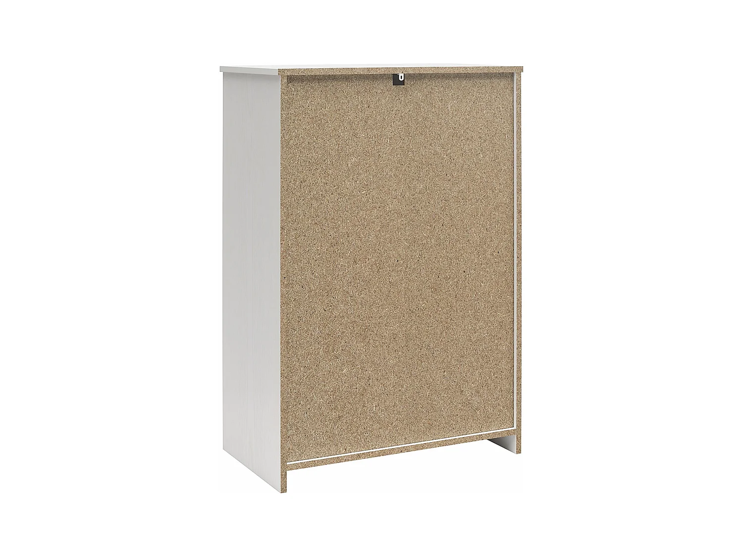BrEZ | Commode à 4 tiroirs en effet mélaminé blanc