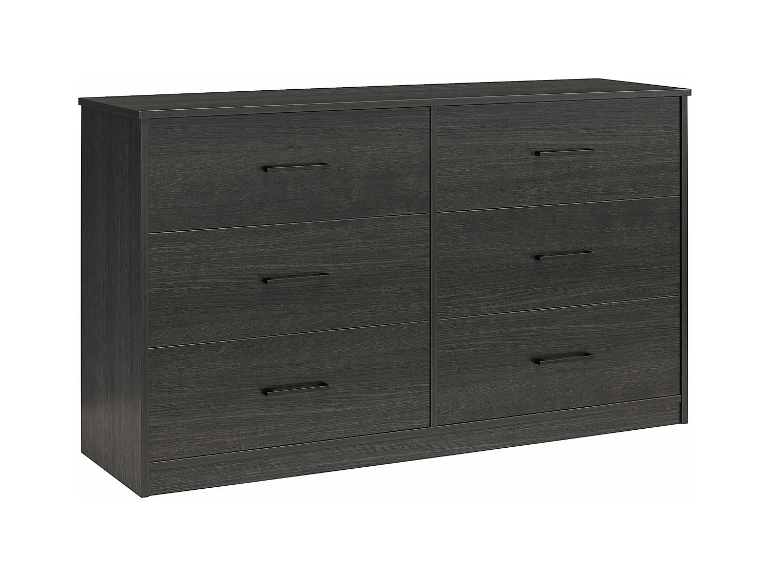 BrEZ | Commode à 3+3 tiroirs en effet chêne noir