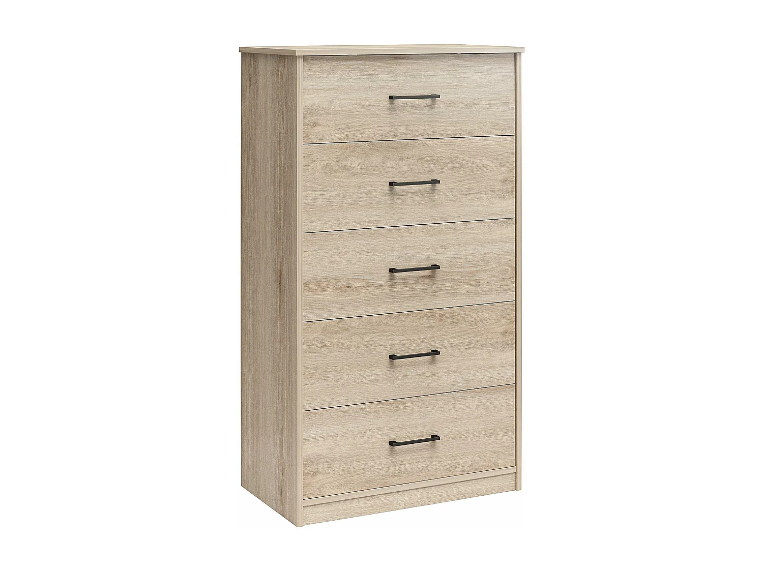 BrEZ | Commode à 5 tiroirs en effet chêne clair