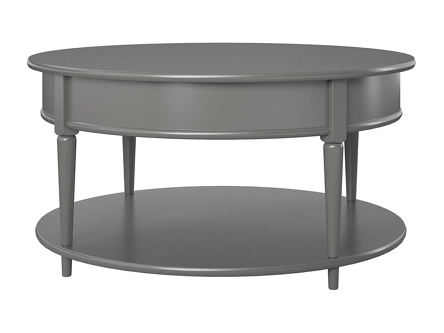 Aurora | Mesa de Centro con 1 Estante en MDF Gris