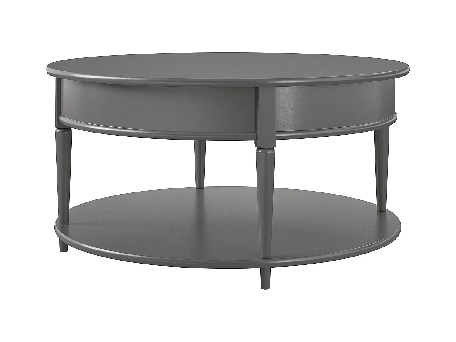 Aurora | Salontafel met 1 Plank in Grijs MDF