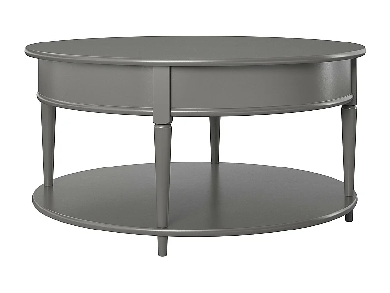 Aurora | Table basse avec 1 étagère en MDF gris