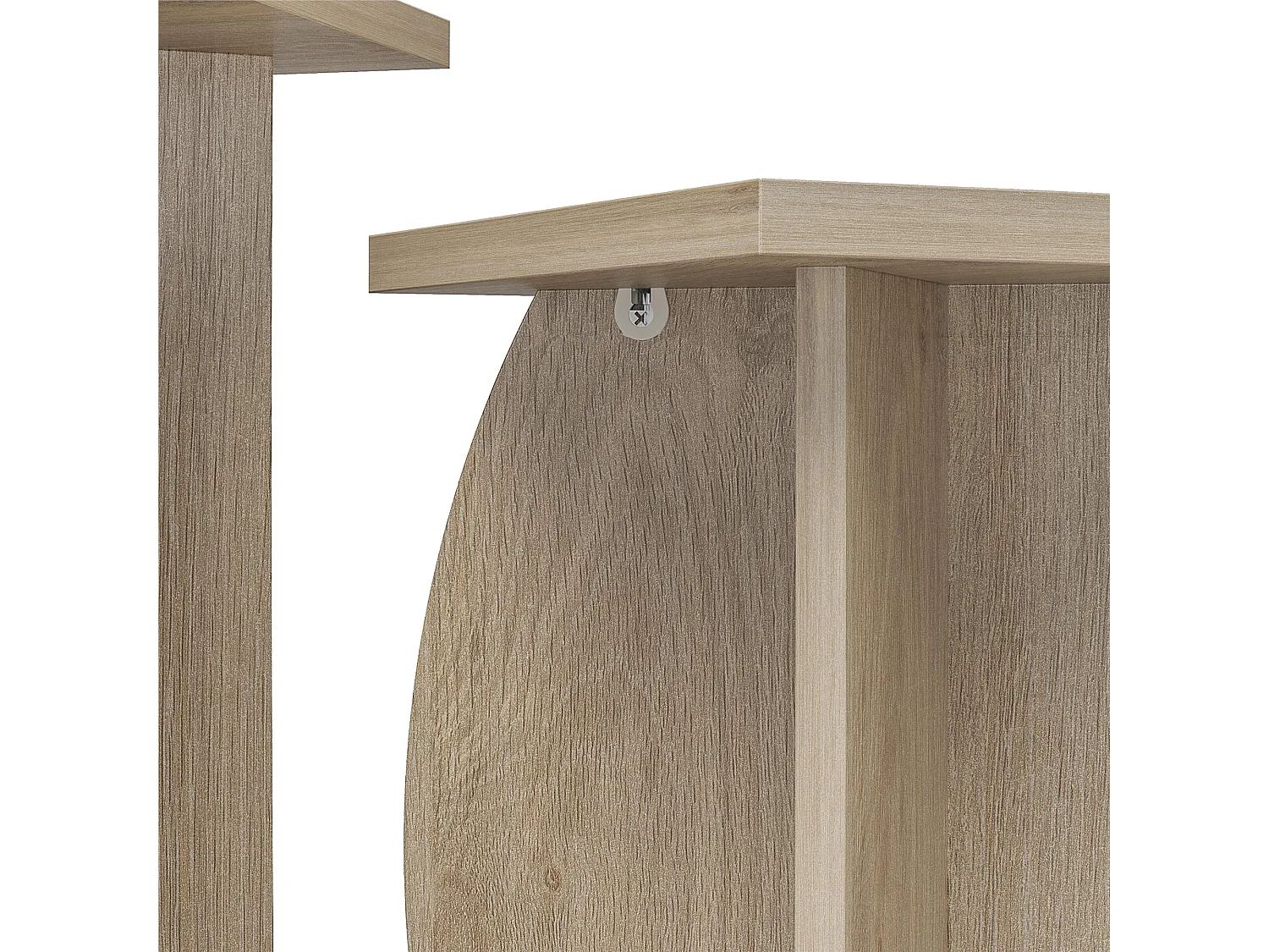 Voler | Eindtafelset van 2 in Licht Eikenlook