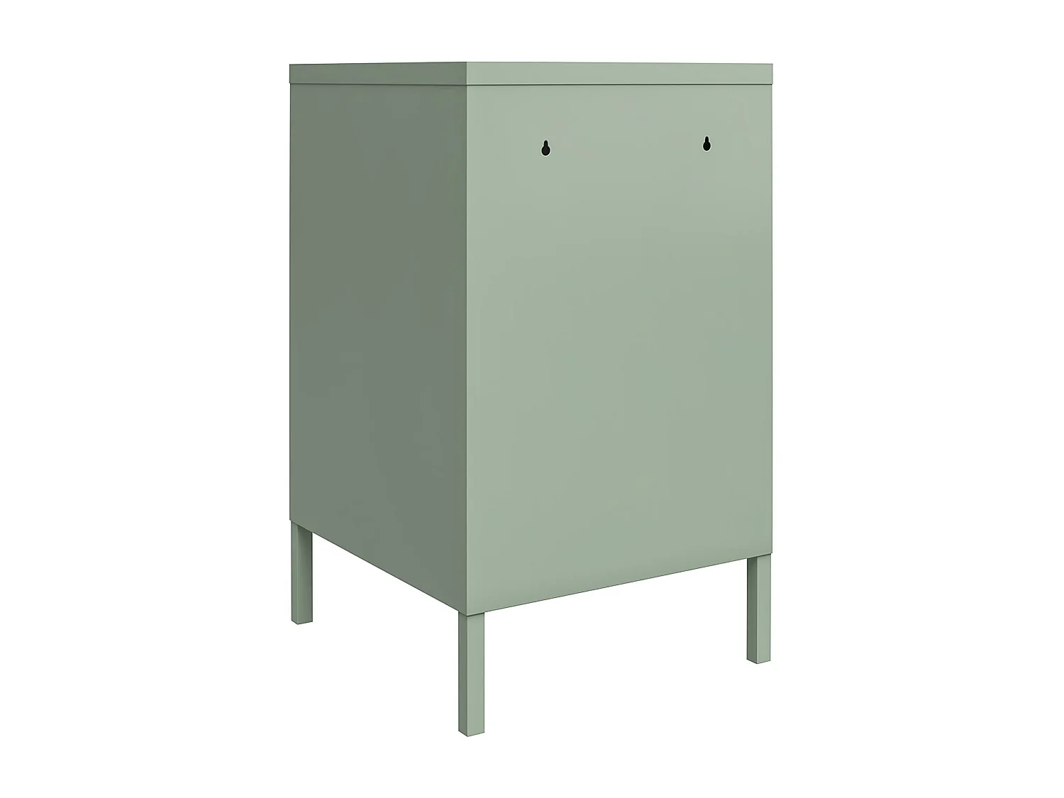 Mission District | Table d'appoint avec 1 porte Métal vert